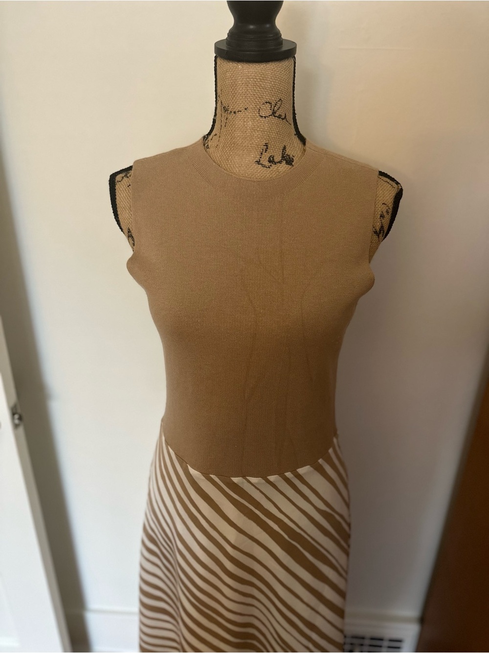 Ann Taylor Mixed Media A-Line Dress - Picture 6 of 7